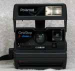Polaroid instant camera.  I got this in a white elephant gift exchange.  Kinda fun! (Category:  Photography)