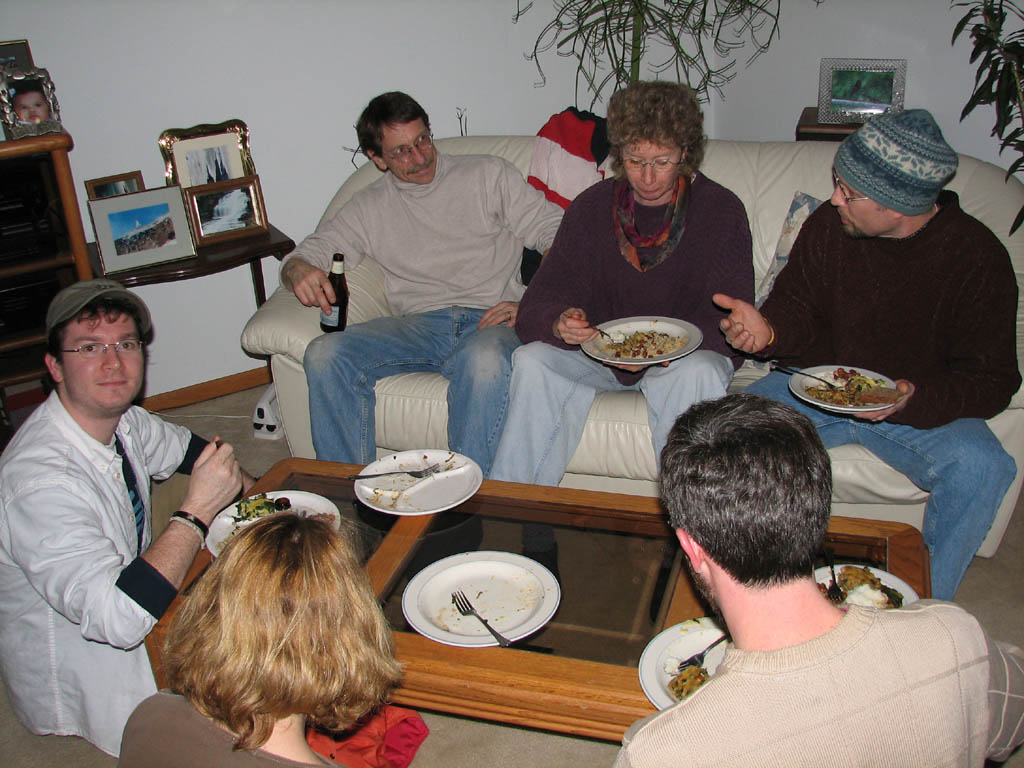 Clockwise: Rick, Marlaine, Mikey, Robert, Melissa, Ben (Category:  Party)