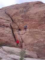 Carla following Suck Upon My Baseboy. (Category:  Rock Climbing)