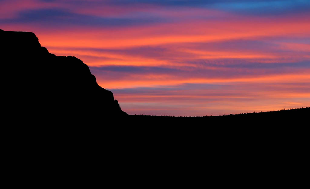 Sunrise over the campground. (Category:  Rock Climbing)