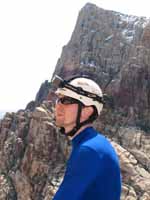 Ryan with Mt. Wilson in the background. (Category:  Rock Climbing)