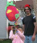 Sophia and her pinata. (Category:  Family)