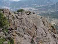 Ryan at the top of Sundance Buttress. (Category:  Rock Climbing)