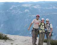Me, Jess and Ryan on top of Half Dome. (Category:  Rock Climbing)