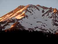 Mt. Shasta at sunset. (Category:  Rock Climbing)