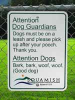 They do love their dogs in Squamish. (Category:  Rock Climbing)