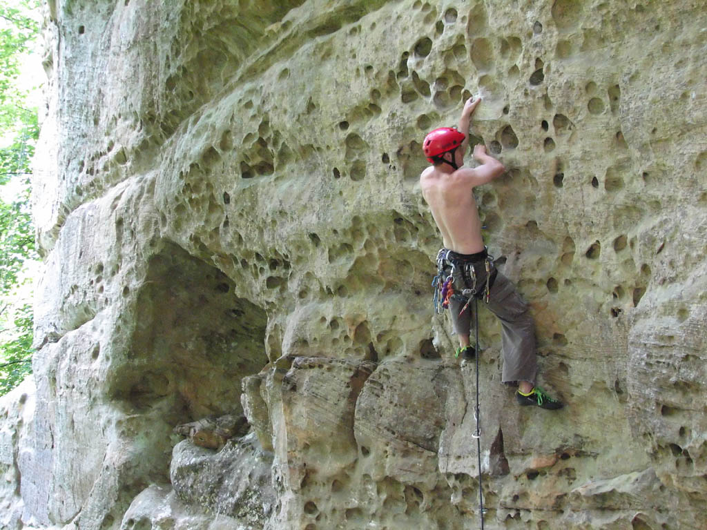 Leading Different Strokes. (Category:  Rock Climbing)