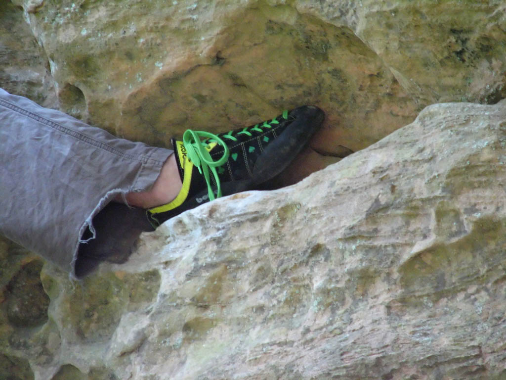 Foot cam. (Category:  Rock Climbing)