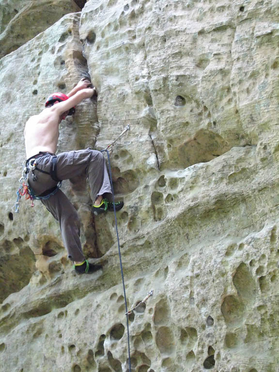 Leading Different Strokes. (Category:  Rock Climbing)