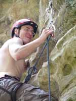 Clipping the anchors on Different Strokes! (Category:  Rock Climbing)