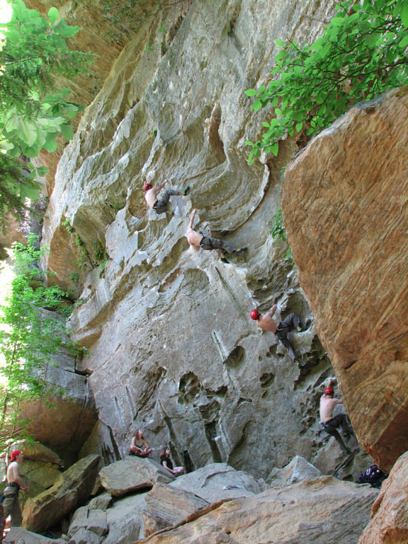 Montage of me following Ro Shampo. (Category:  Rock Climbing)