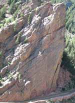 Bastille Crack, seen from Calypso. (Category:  Rock Climbing)