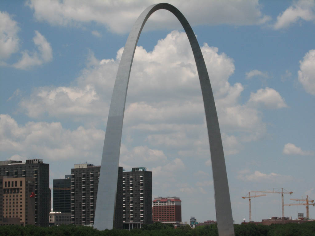 St. Louis Arch on the drive to Colorado. (Category:  Rock Climbing)