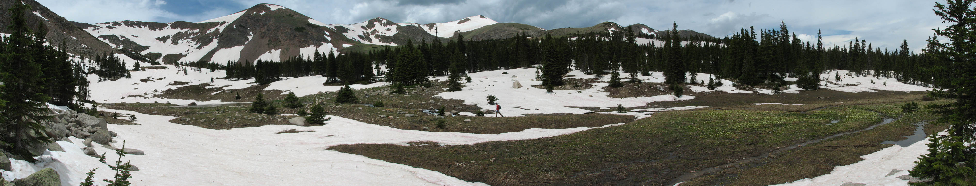 Panorama of the Roger's Pass Lake area. (Category:  Rock Climbing)