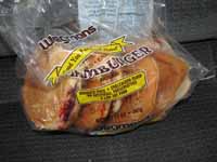 At the start of the trip we acquired many, many packages of hamburger buns.  So every day we ate PB&J on a hamburger bun -- lunch, dinner, breakfast... whatever. (Category:  Rock Climbing)