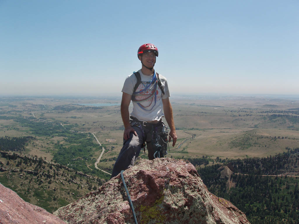 At the top of Yellow Spur. (Category:  Rock Climbing)