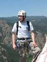 Ryan at the top of Yellow Spur. (Category:  Rock Climbing)