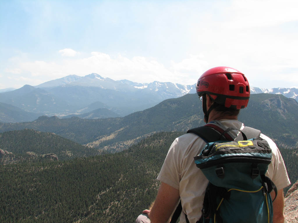 At the top of Kor's Flake. (Category:  Rock Climbing)