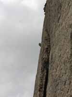 Ryan leading J Crack. (Category:  Rock Climbing)