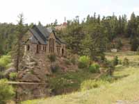 A weird church south of Estes Park. (Category:  Rock Climbing)