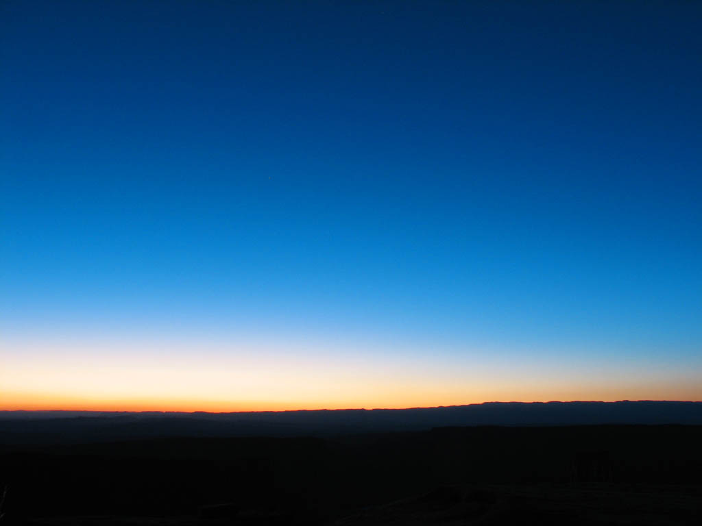 Sunset from the top of Castleton. (Category:  Rock Climbing)