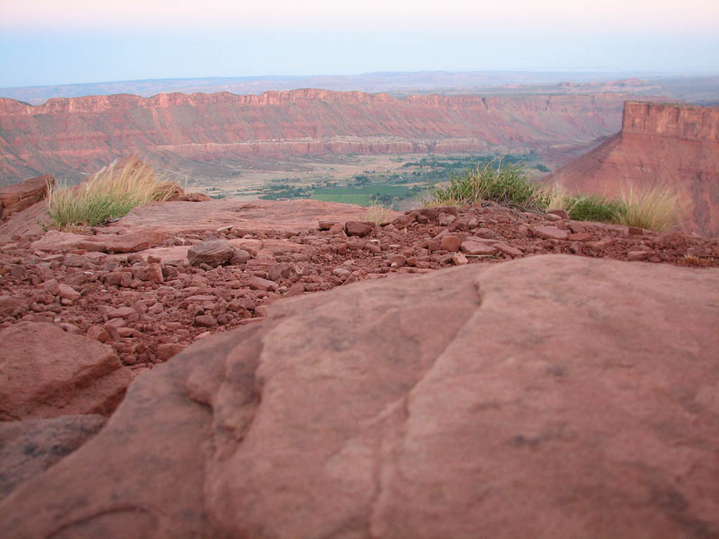 Dawn on top of Castleton. (Category:  Rock Climbing)