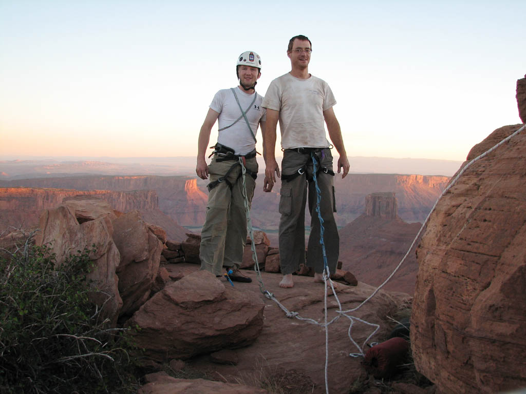 Ryan and me at the summit of Castleton. (Category:  Rock Climbing)