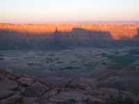 Castle Valley at sunrise seen from the summit of Castleton. (Category:  Rock Climbing)