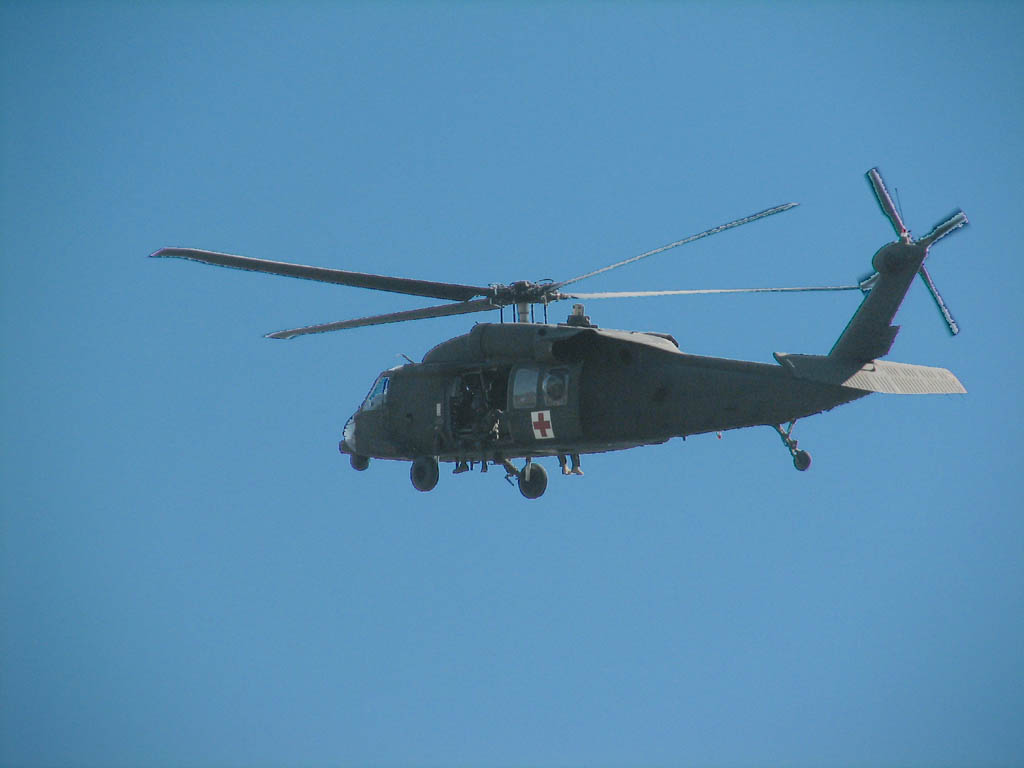 Second rescue helicopter.  This one circled for about an hour after the first departed. (Category:  Rock Climbing)