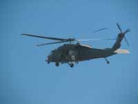Second rescue helicopter.  This one circled for about an hour after the first departed. (Category:  Rock Climbing)