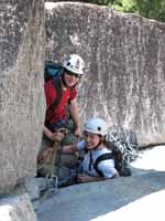 Ryan and Jess on Nutcracker. (Category:  Rock Climbing)