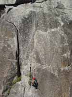 I've reached the north rim, now I just have to ascend the rope. (Category:  Rock Climbing)