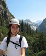 Jess at the summit of Nutcracker. (Category:  Rock Climbing)