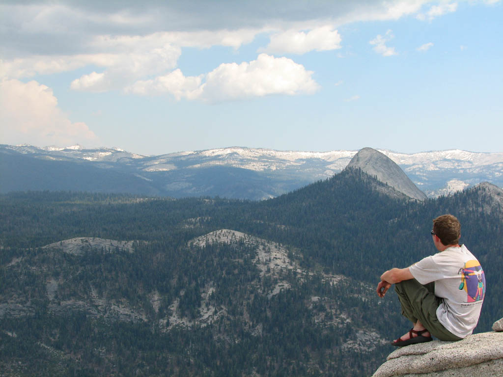 Ryan on top of Half Dome. (Category:  Rock Climbing)