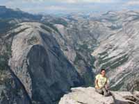 Jess on top of Half Dome. (Category:  Rock Climbing)