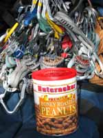 We ate Nutcracker brand peanuts while climbing Nutcracker. (Category:  Rock Climbing)