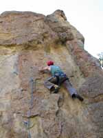 Leading Sting Like A Bee. (Category:  Rock Climbing)