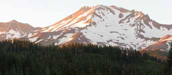 Panorama of Mt. Shasta (Category:  Rock Climbing)