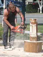 Chair carving. (Category:  Rock Climbing)