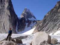 Hiking to McTech Arete. (Category:  Rock Climbing)