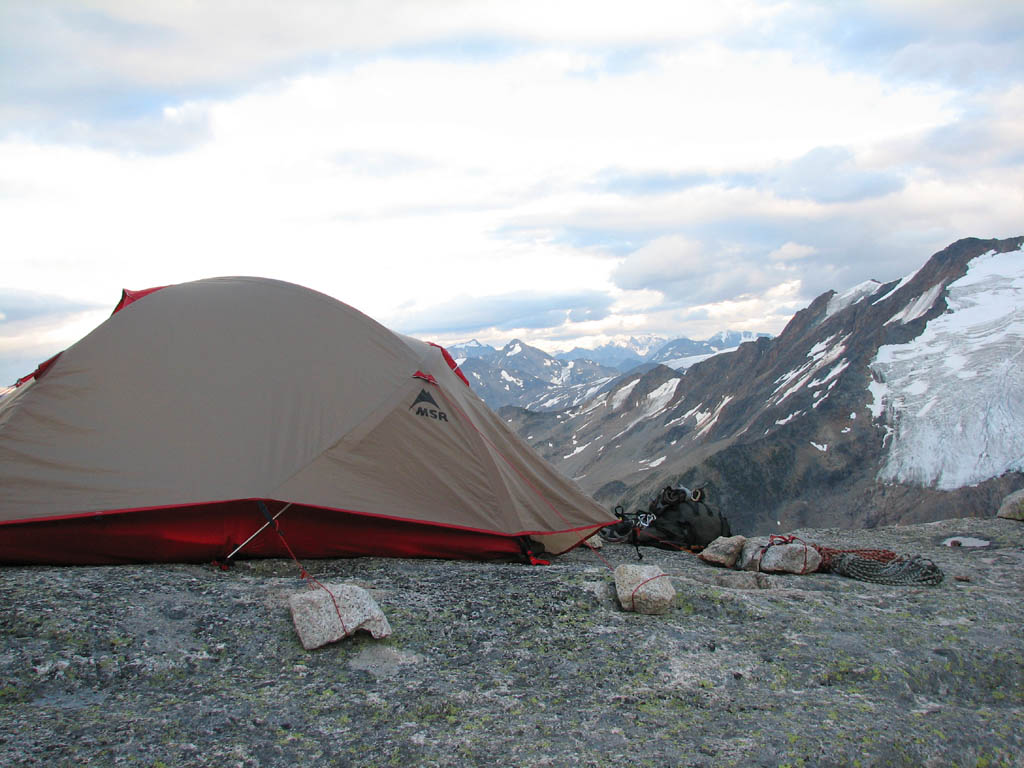 I thought this looked like an advertisement for MSR tents. (Category:  Rock Climbing)