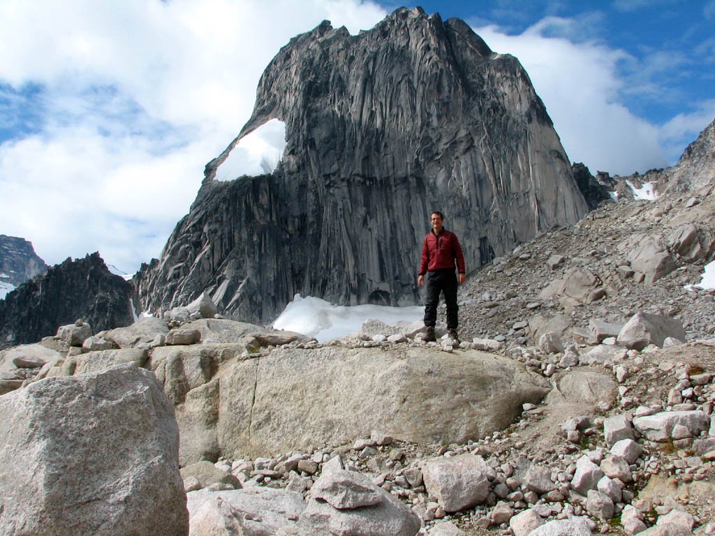 Me with Snowpatch in the background. (Category:  Rock Climbing)