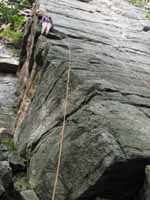 Kristin leading Ribless. (Category:  Rock Climbing)