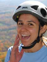 Danica at the top of Disneyland. (Category:  Rock Climbing)