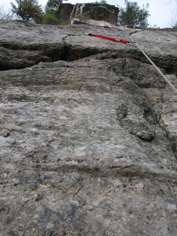 The start of Thin Slabs. (Category:  Rock Climbing)
