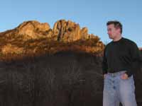 The cliffs at Seneca are no bigger than Jason's head, so the climbing is pretty easy. (Category:  Rock Climbing)