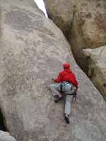 Leading The Kid, Saddle Rock (Category:  Rock Climbing)