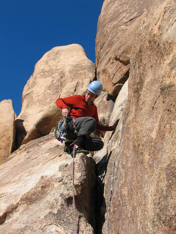 Route 1326, Feudal Wall.  Kenny's first trad lead. (Category:  Rock Climbing)