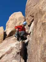 Route 1326, Feudal Wall.  Kenny's first trad lead. (Category:  Rock Climbing)