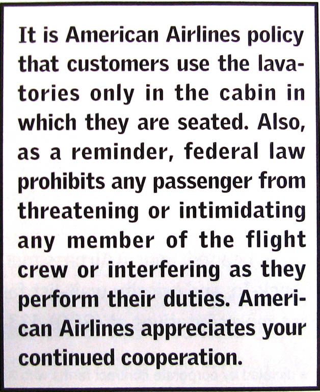 This text from the airline magazine is actually correct, unlike the two announcements made by the flight crew. (Category:  Rock Climbing)